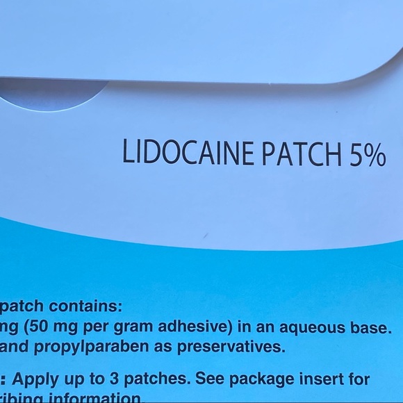 lidocaine Other Box Lidoderm 5 Lidocaine Large Area 6 X 45 Pain